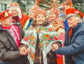 В Максатихе прошел шумный и веселый праздник — проводы Масленицы