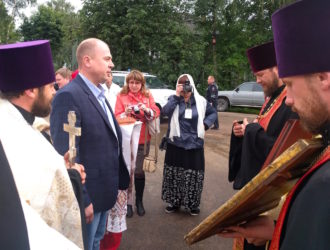 В посёлке Максатиха встретили XVIII Волжский Крестный ход