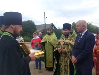 В посёлке Максатиха встретили XIX Большой Волжский Крестный ход