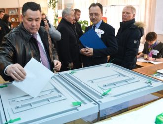 Губернатор Тверской области Игорь Руденя проголосовал на выборах Президента Российской Федерации