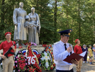 В поселке Максатиха состоялся митинг, посвященный Дню памяти и скорби