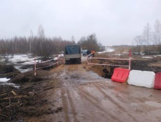 В Максатихинском районе восстановили размытую дорогу