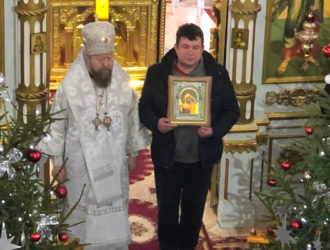 Преосвященнейший Филарет, епископ Бежецкий и Удомельский благословил М.В. Хованова на труды в новой должности