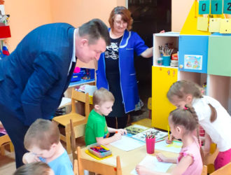 Глава Максатихинского муниципального округа Максим Валерьевич Хованов посетил МБДОУ «Детский сад № 1»