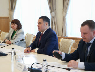 Губернатор Игорь Руденя и генеральный директор ООО «Газпром межрегионгаз» Сергей Густов обсудили вопросы газификации Тверской области