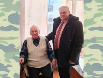 ВРИП Главы Максатихинского округа поздравил ветерана М. А. Говоровского с Днем защитника Отечества