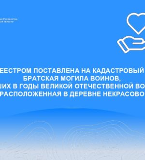 Росреестром поставлена на кадастровый учет братская могила воинов, павших в годы Великой Отечественной войны, расположенная в деревне Некрасово