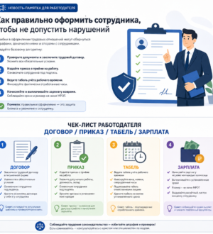 Как правильно оформить сотрудника, чтобы не допустить нарушений