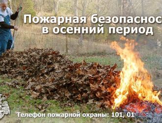 Пожарная безопасность в осенний период